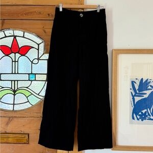 The Colette Cropped Wide-Leg Pants by Maeve